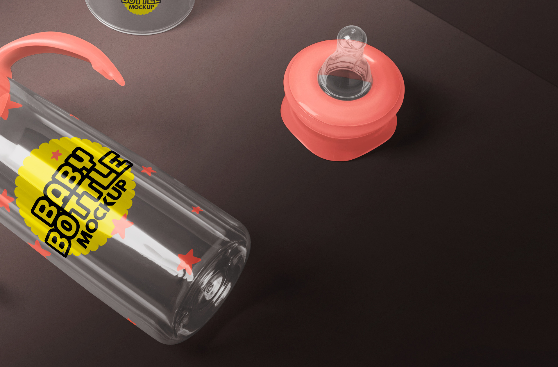baby bottle mockup