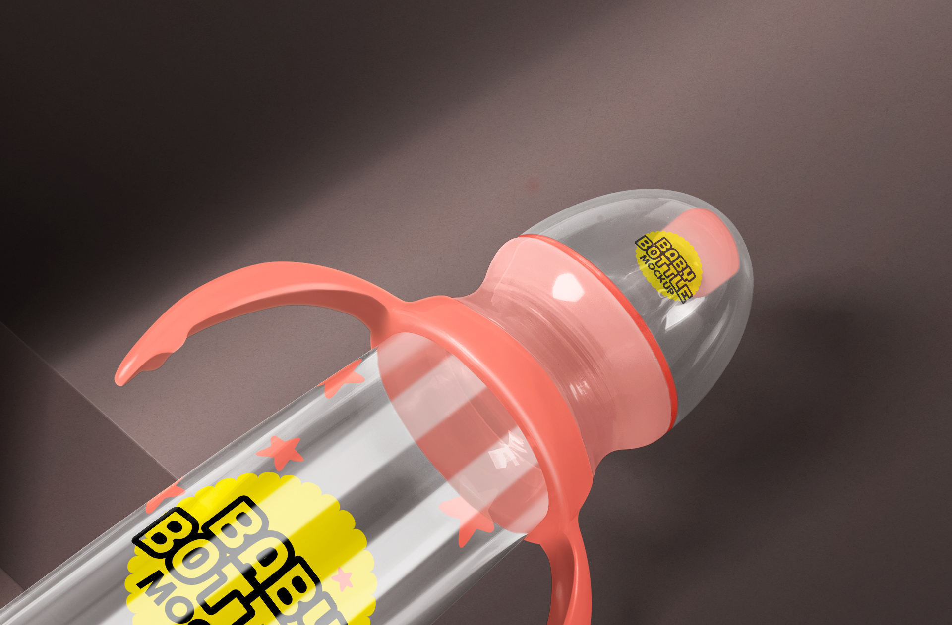 baby bottle mockup