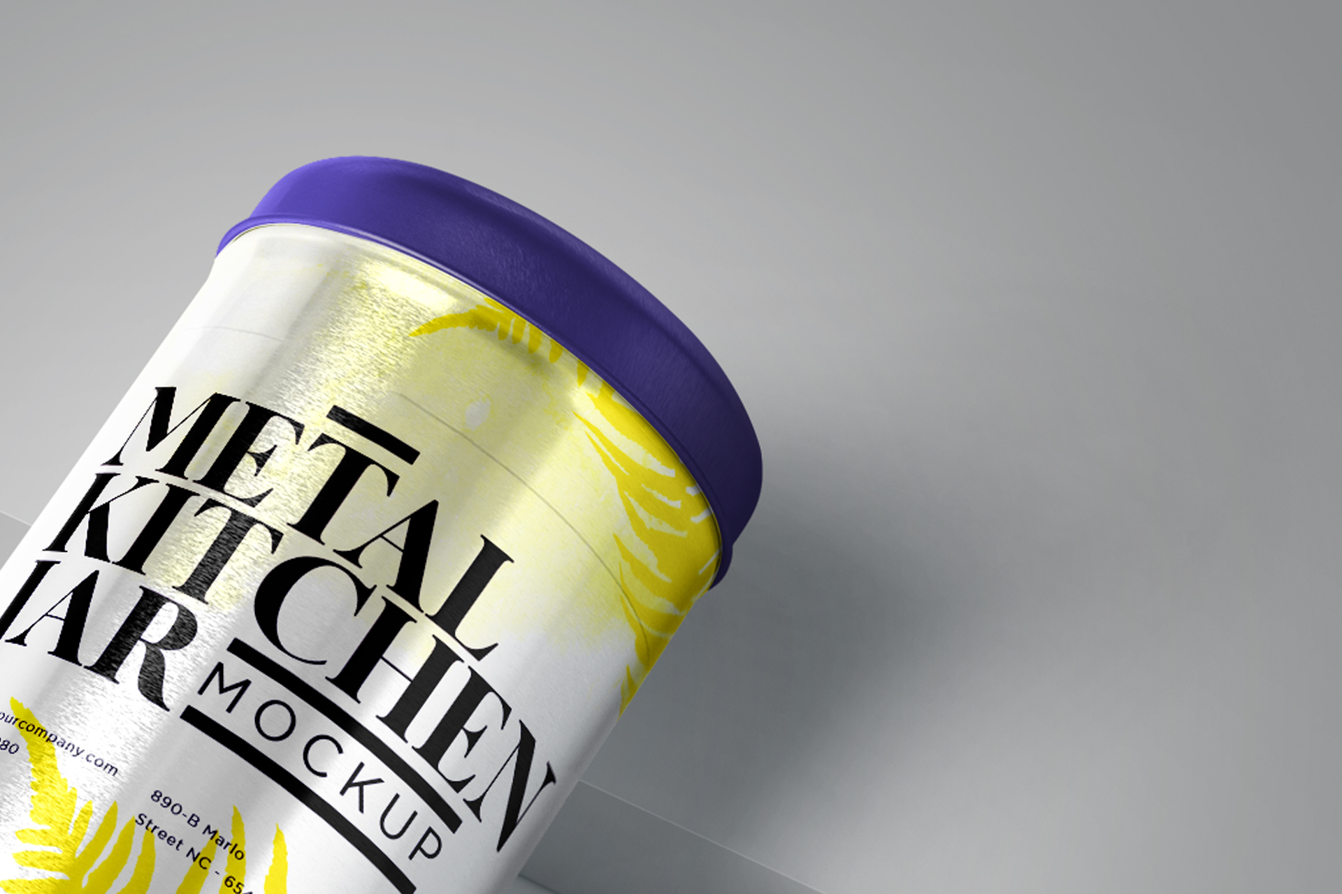 customizable kitchen tin can PSD