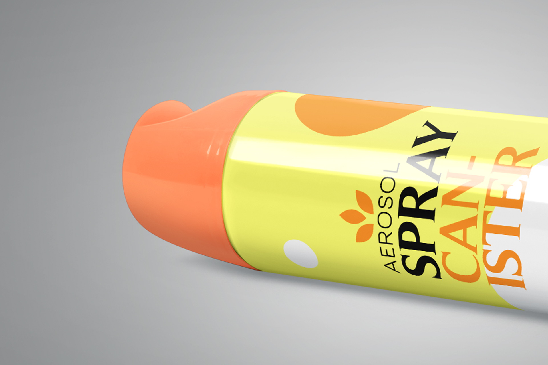 customizable spray paint bottle mock-up