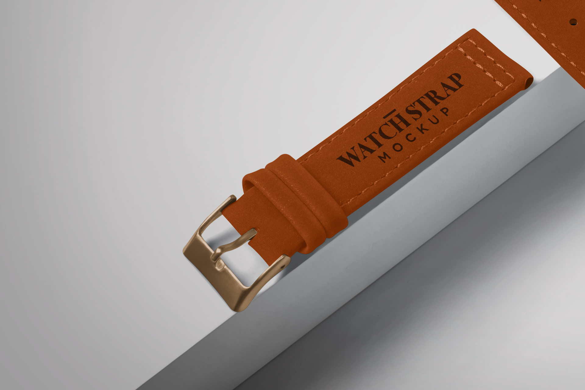 close-up leather watchband PSD