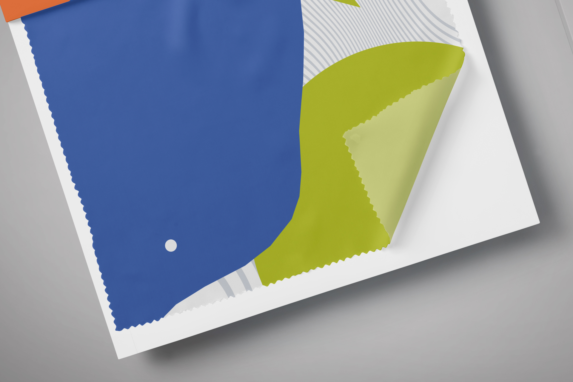 detailed fabric branding