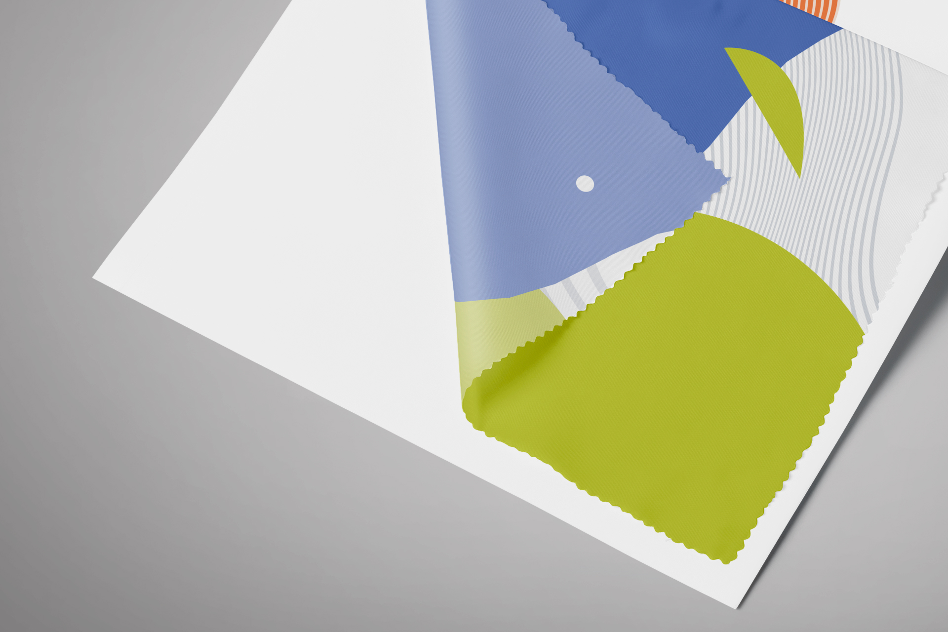 detailed fabric texture branding