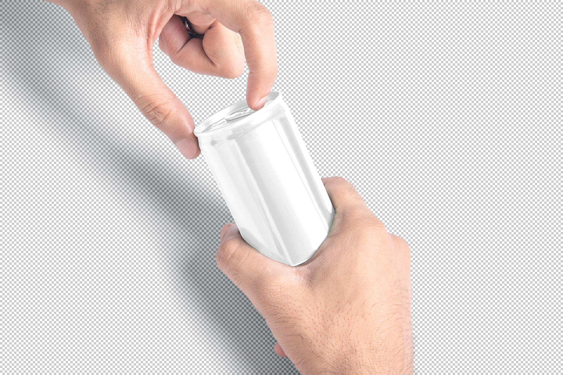 aluminum can mockup