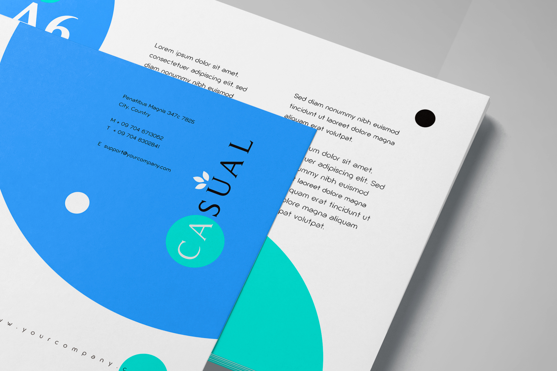 a6 leaflet mockup