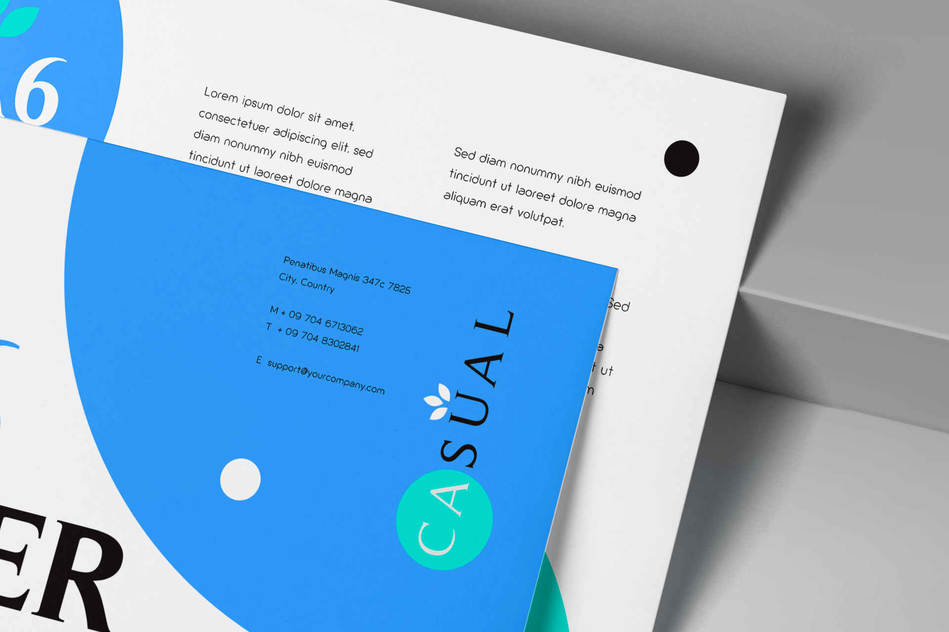 a6 flyer front and back