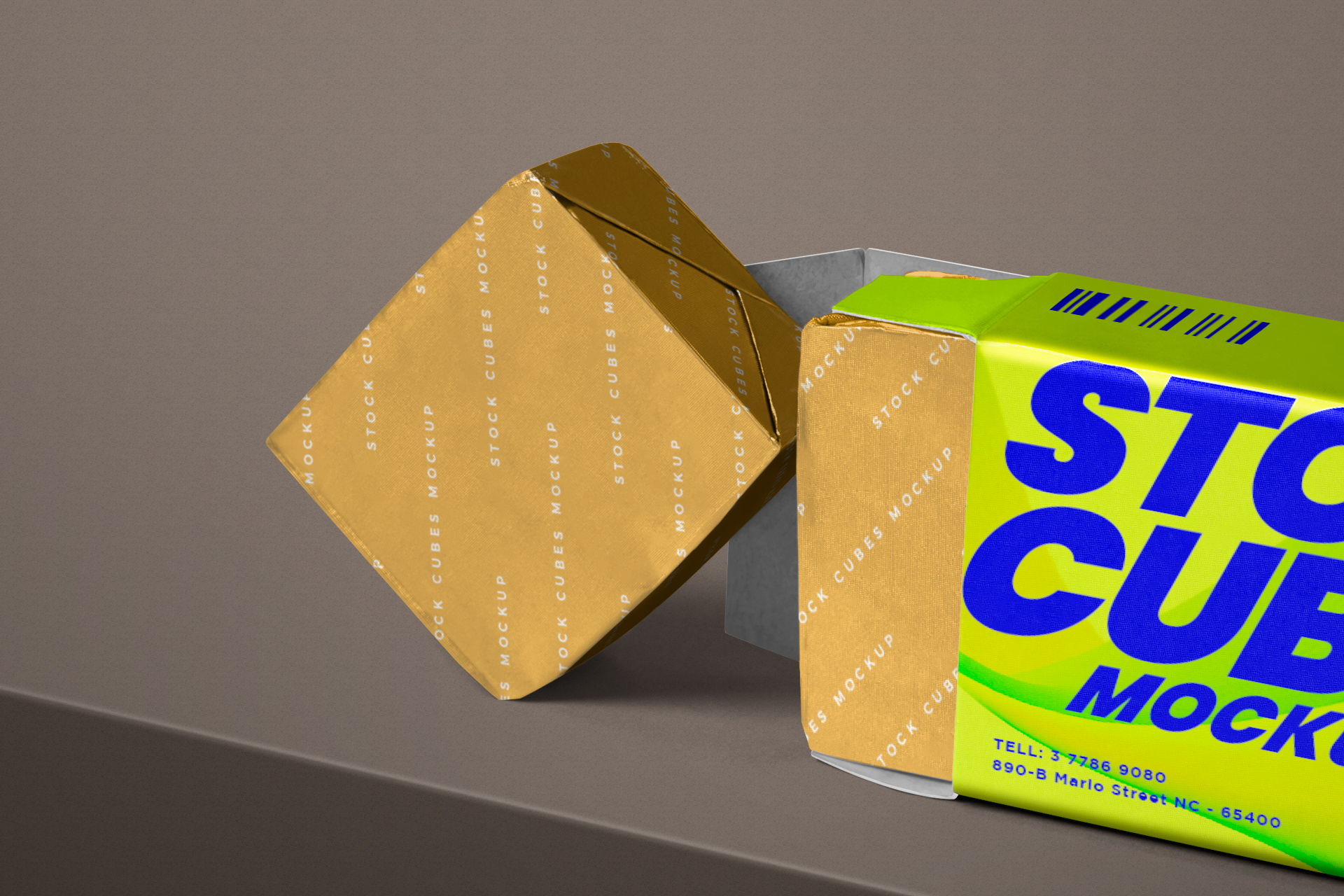 box packaging mock-up