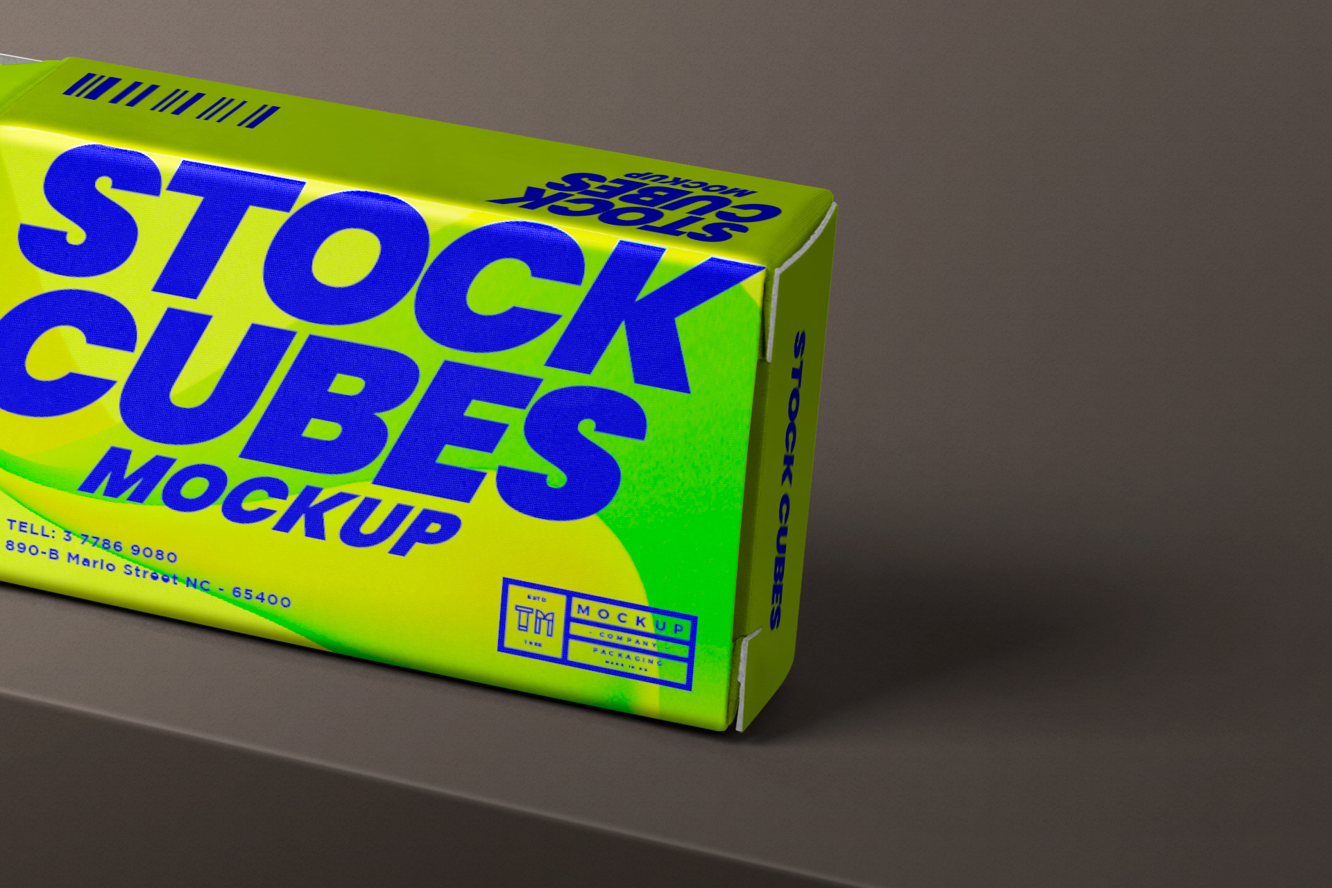 box packaging mock-up