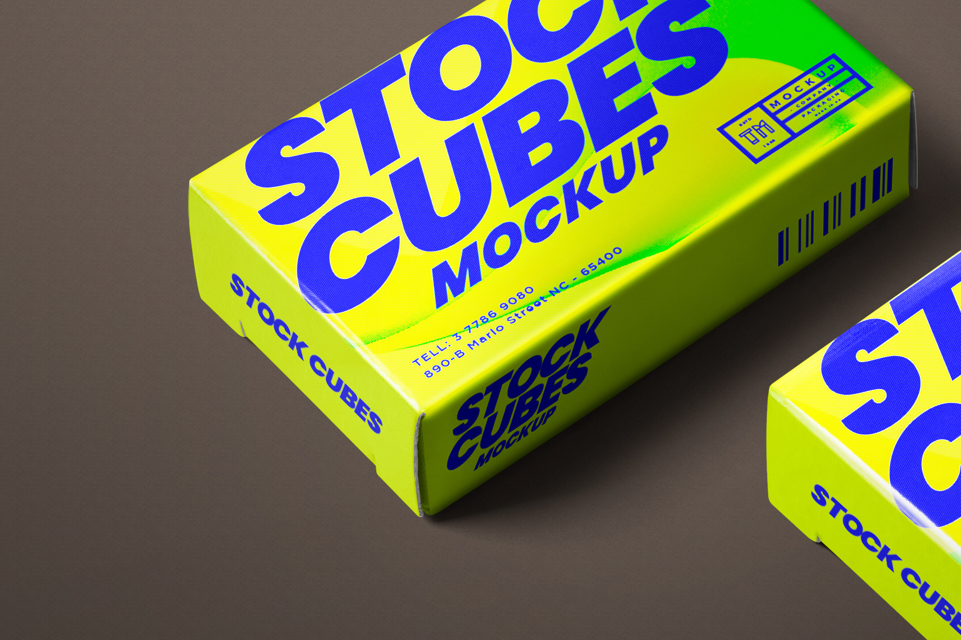 box packaging mock-up