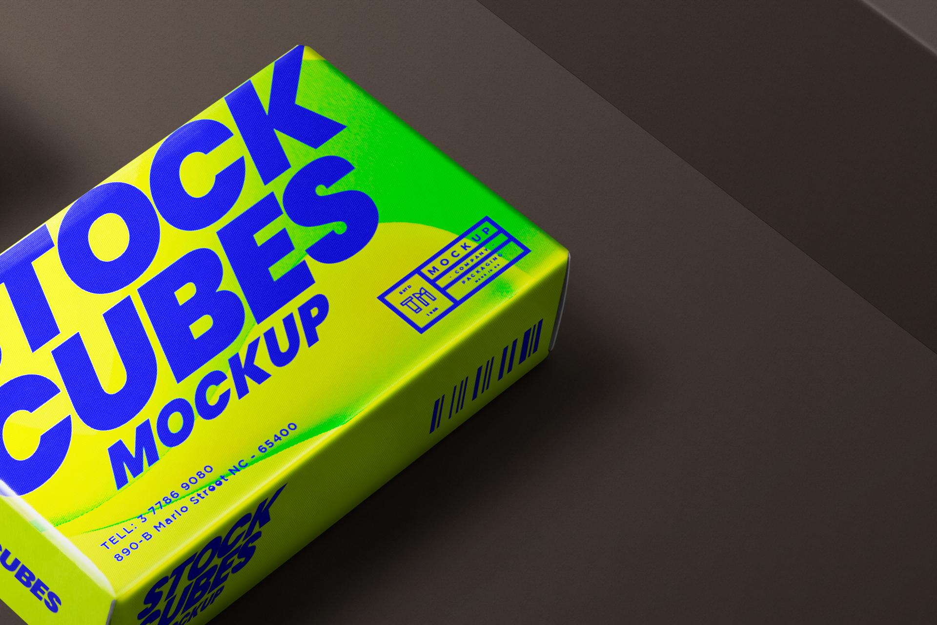 box packaging mock-up