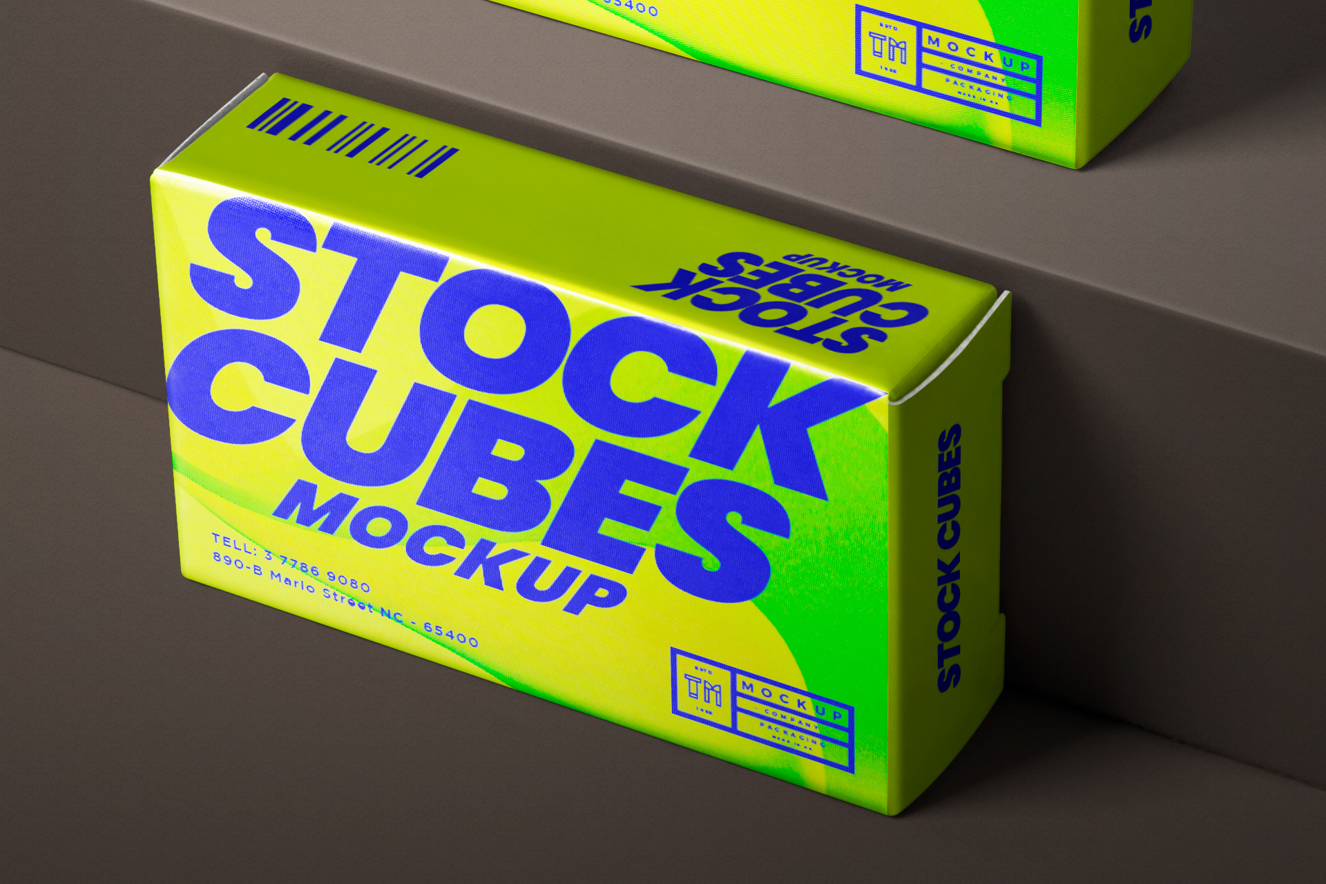 box packaging mock-up