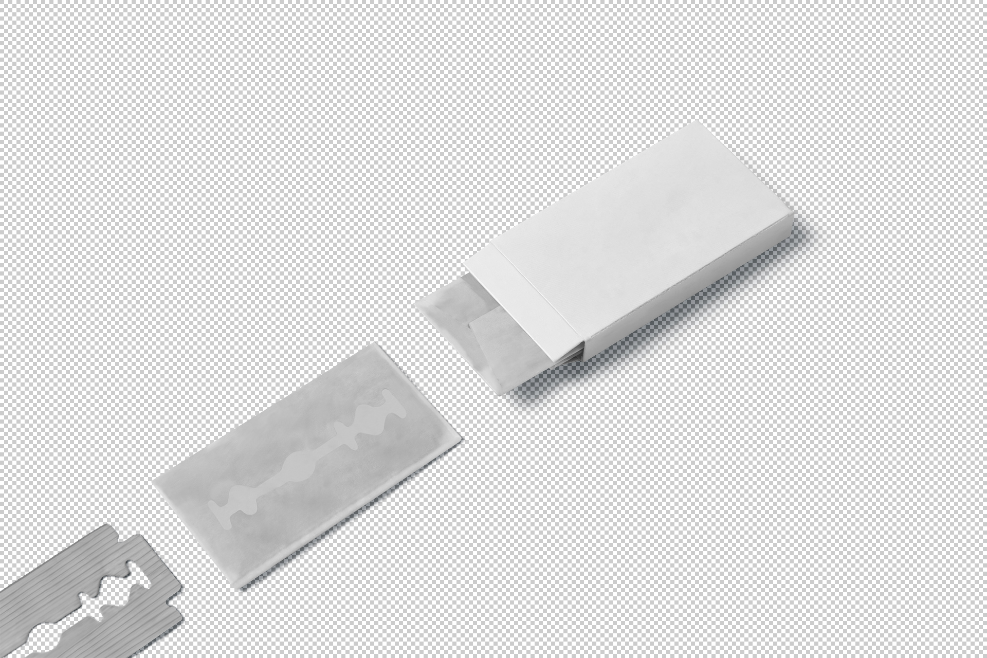 razor blade mock-up