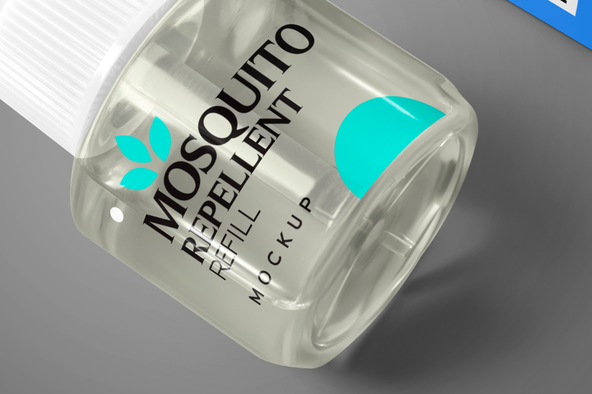 anti-mosquito liquid bottle mockup