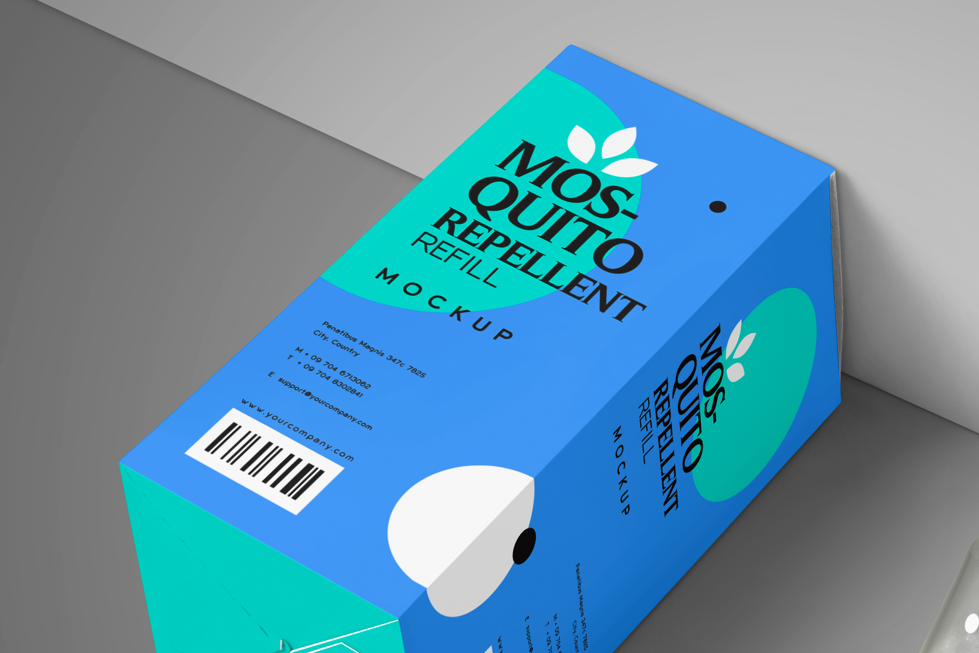anti-mosquito liquid bottle mockup