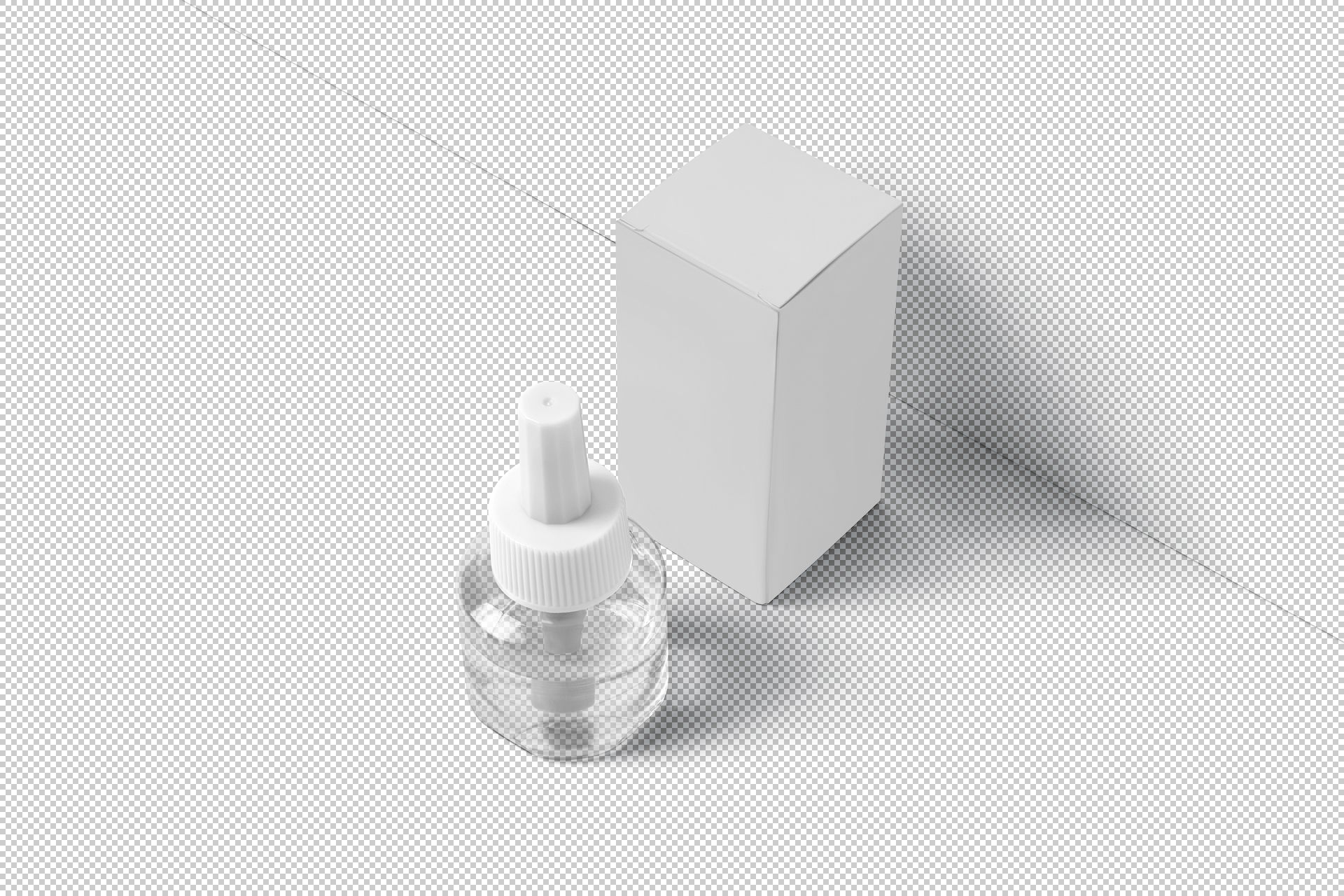 anti-mosquito liquid bottle mockup