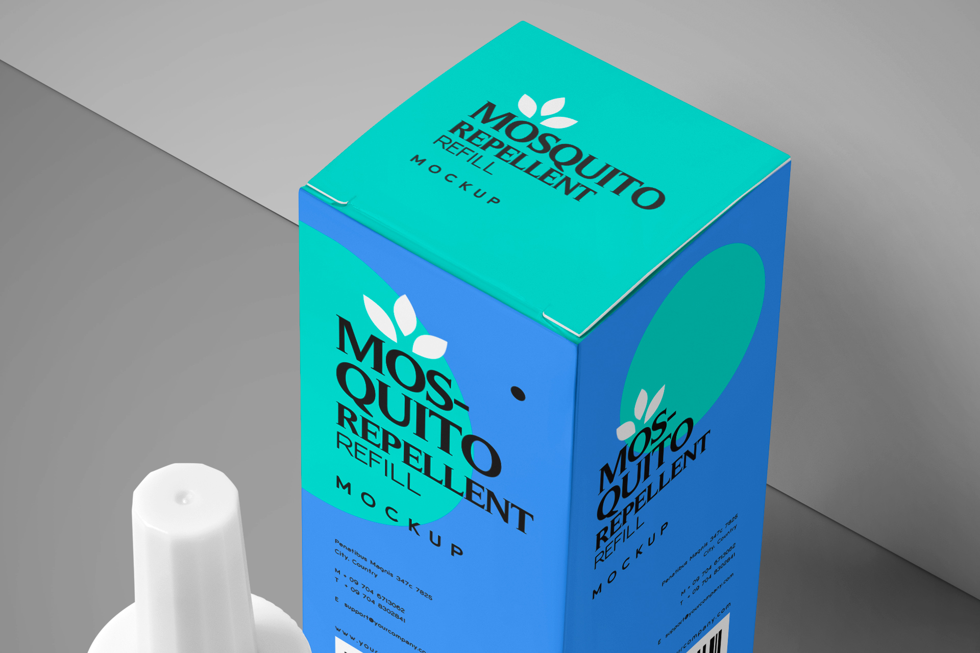 anti-mosquito liquid bottle mockup