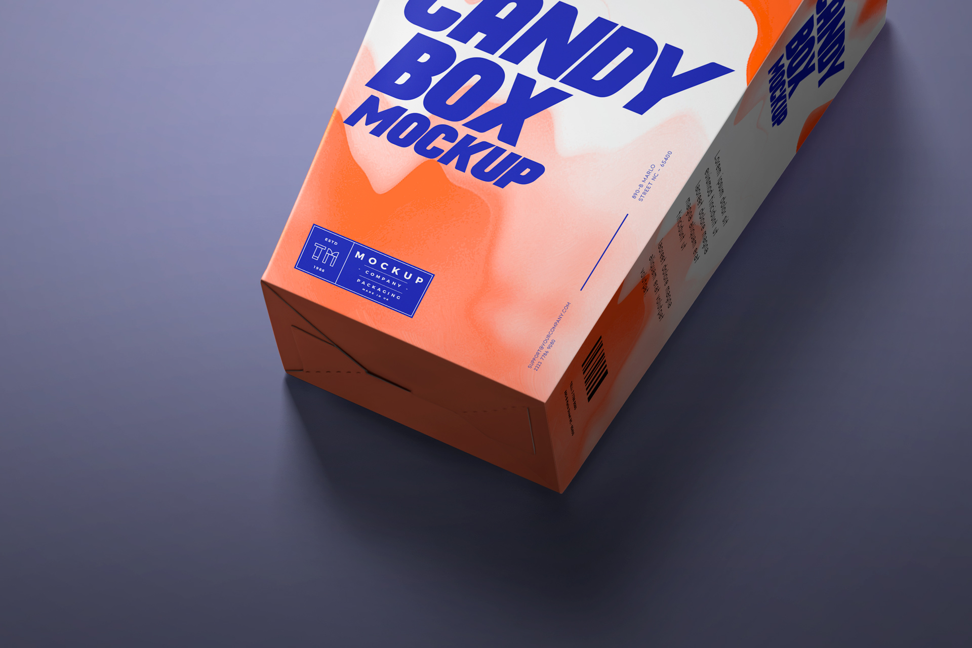 candy wrapper mockup