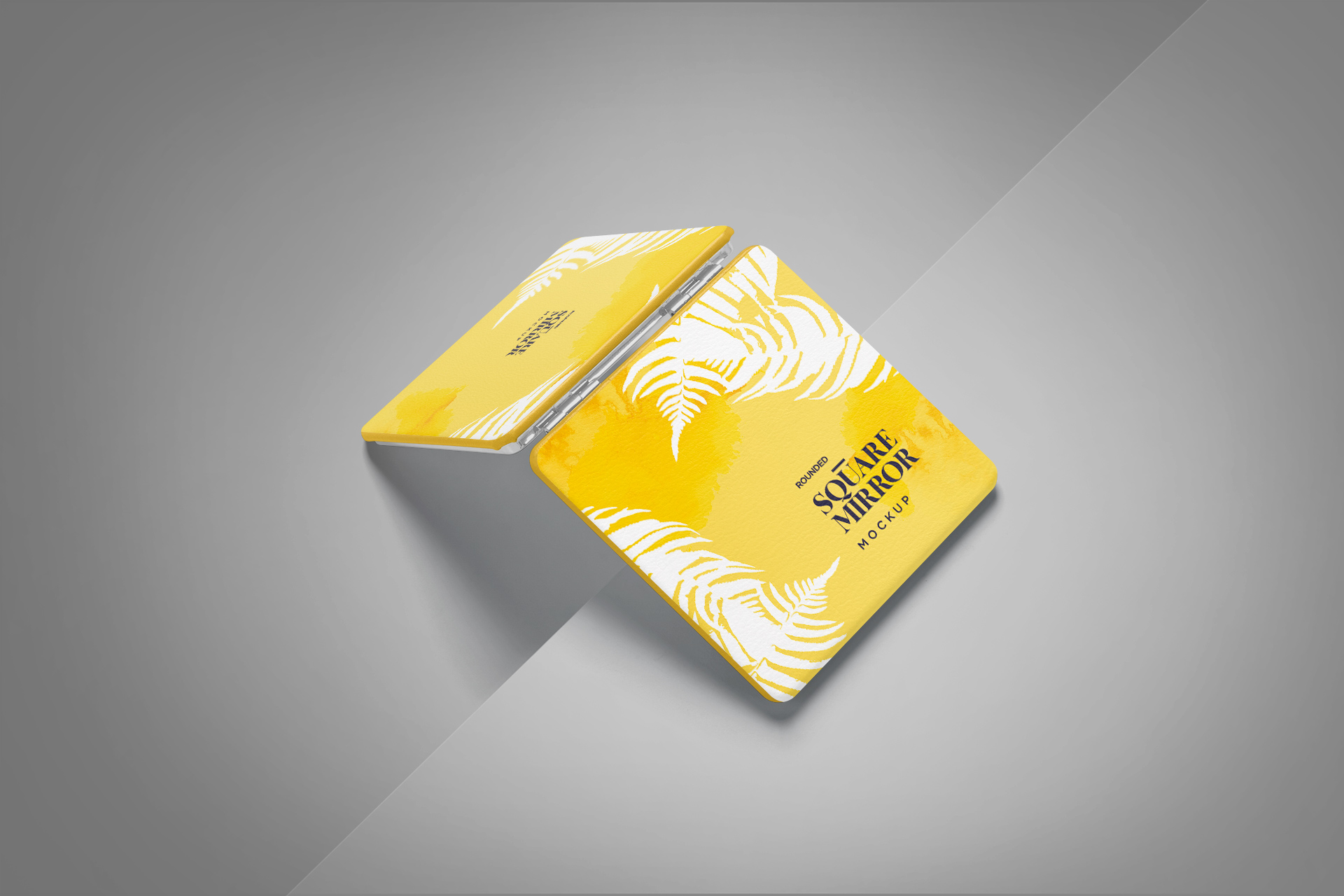 Stylish Square Makeup Mirror Mockup – Editable PSD