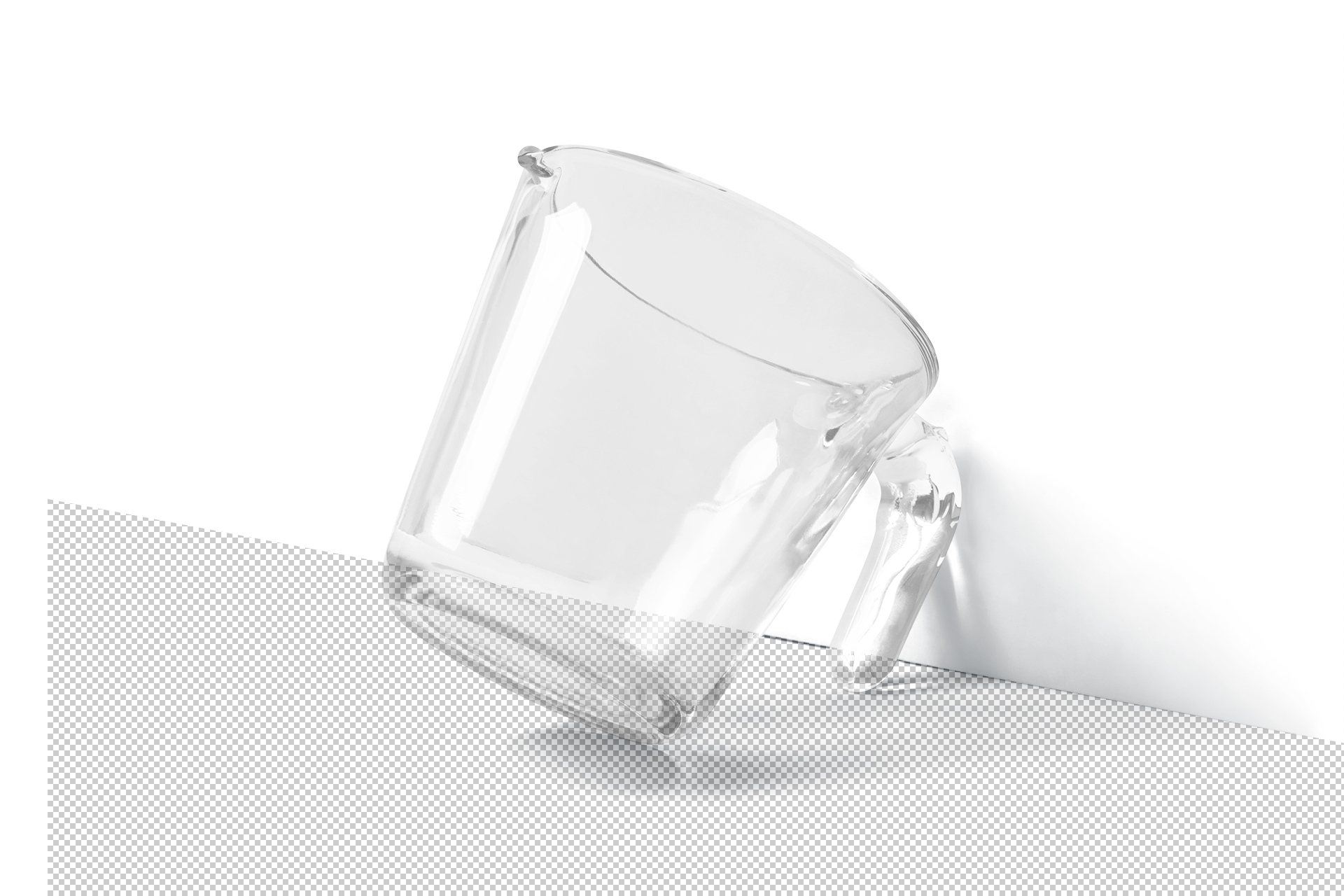 clear glass mockup