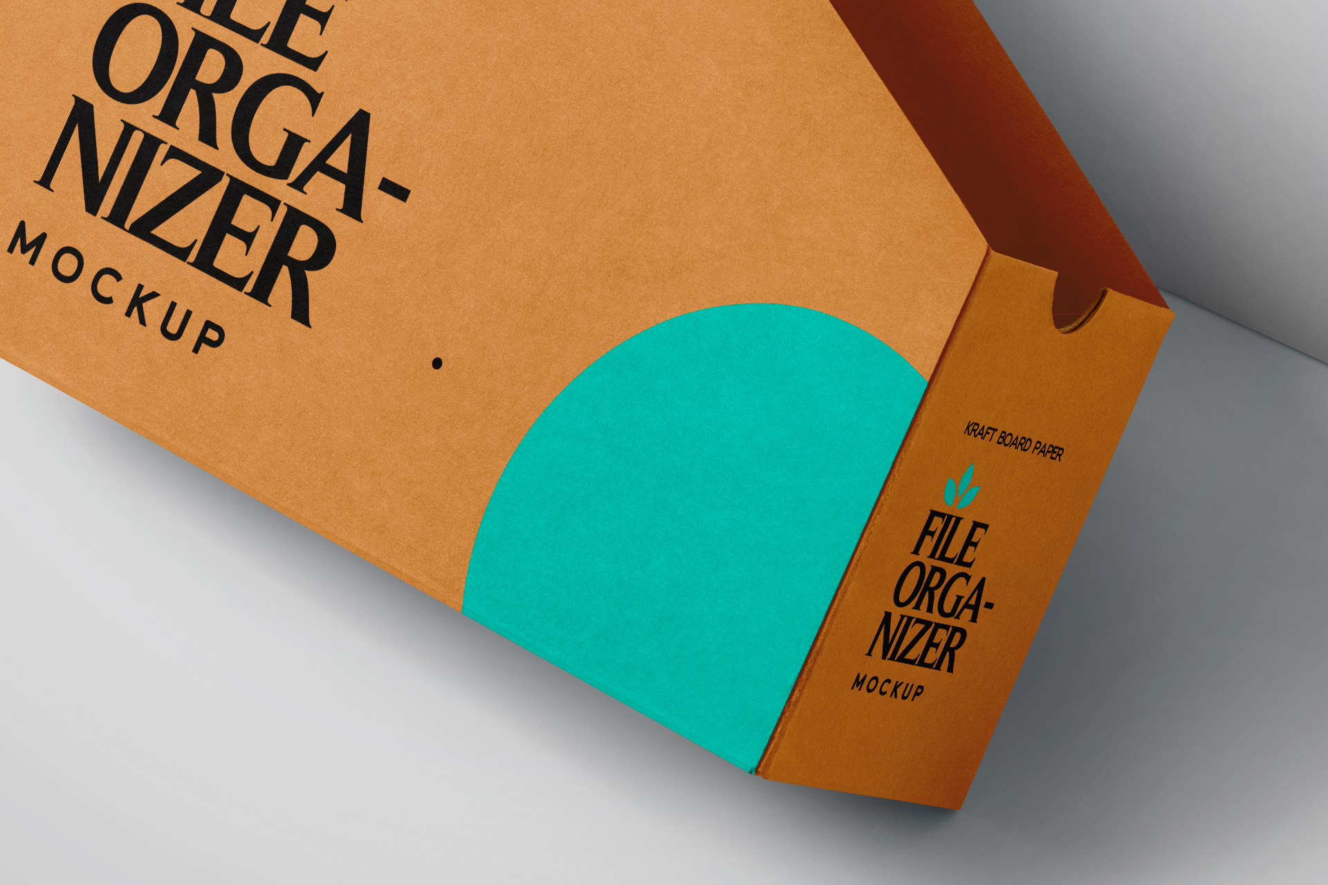 brown paper holder mockup