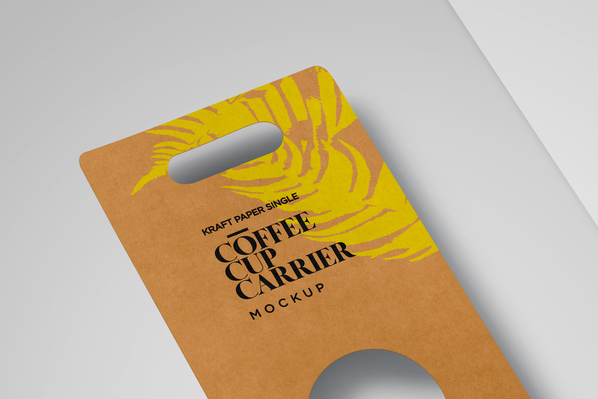 barista drink carrier mock-up