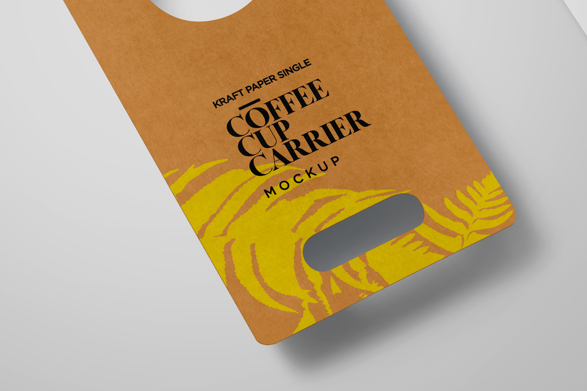 barista drink carrier mock-up