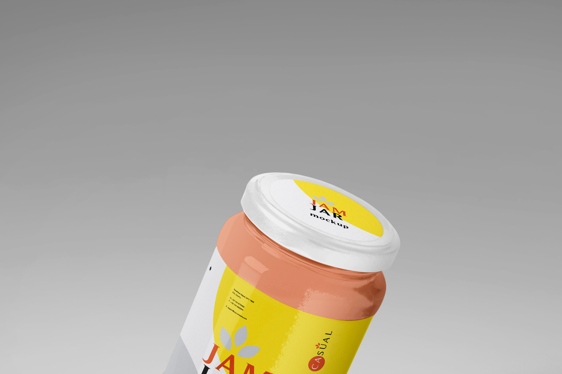 high-resolution jam jar mockup