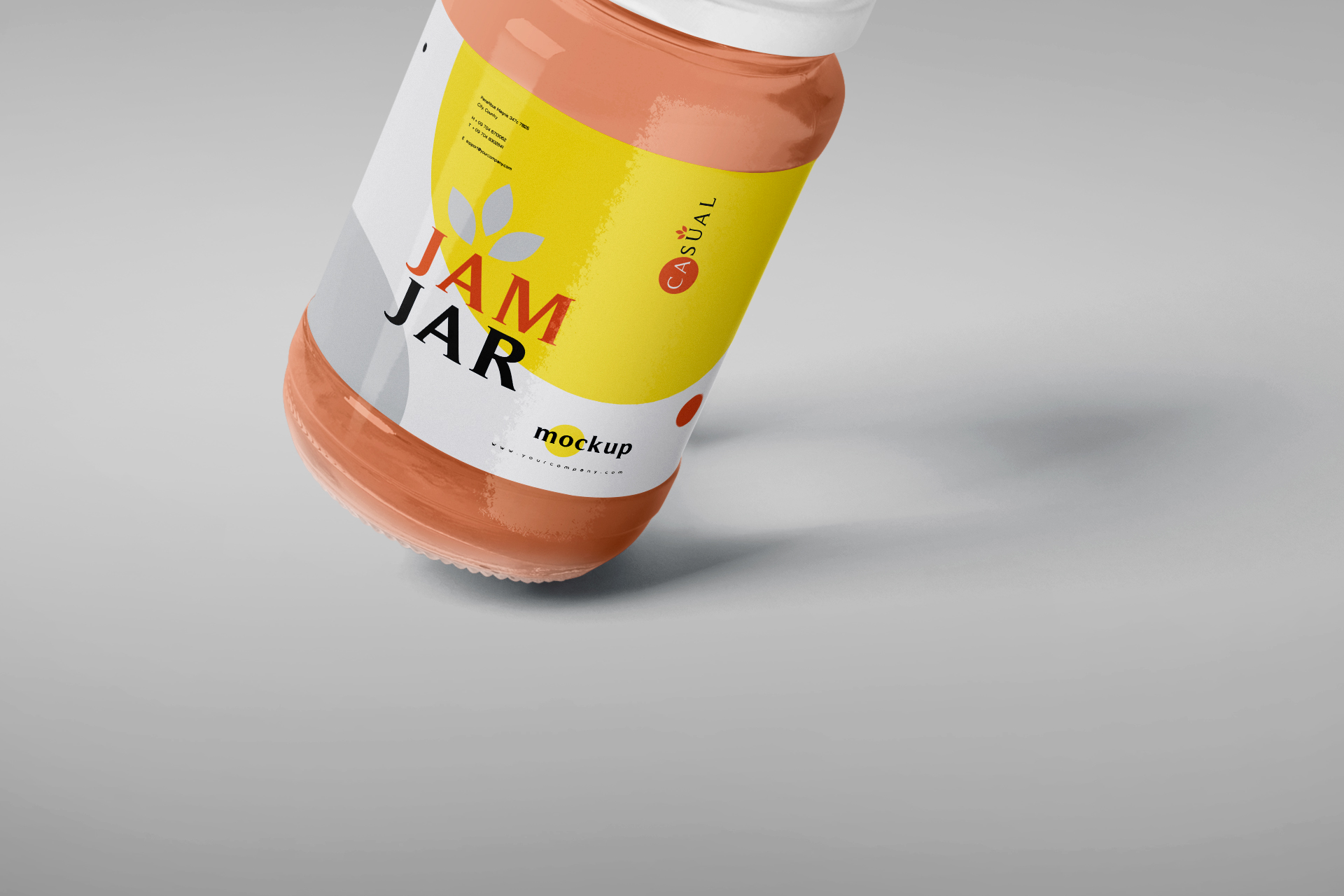 high-resolution jam jar mockup