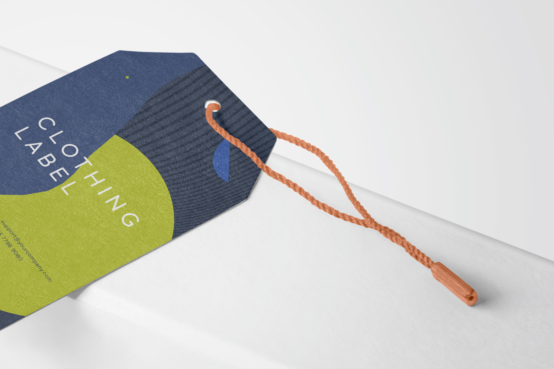 apparel label mock-up