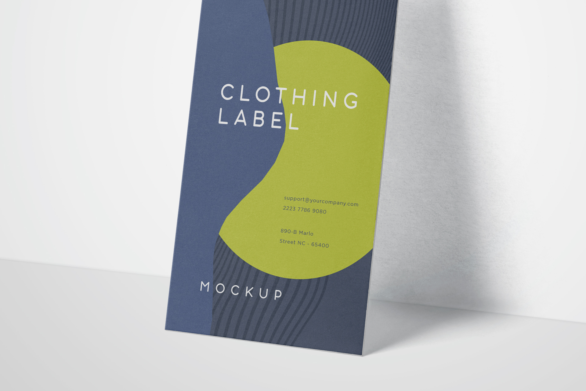 apparel label mock-up