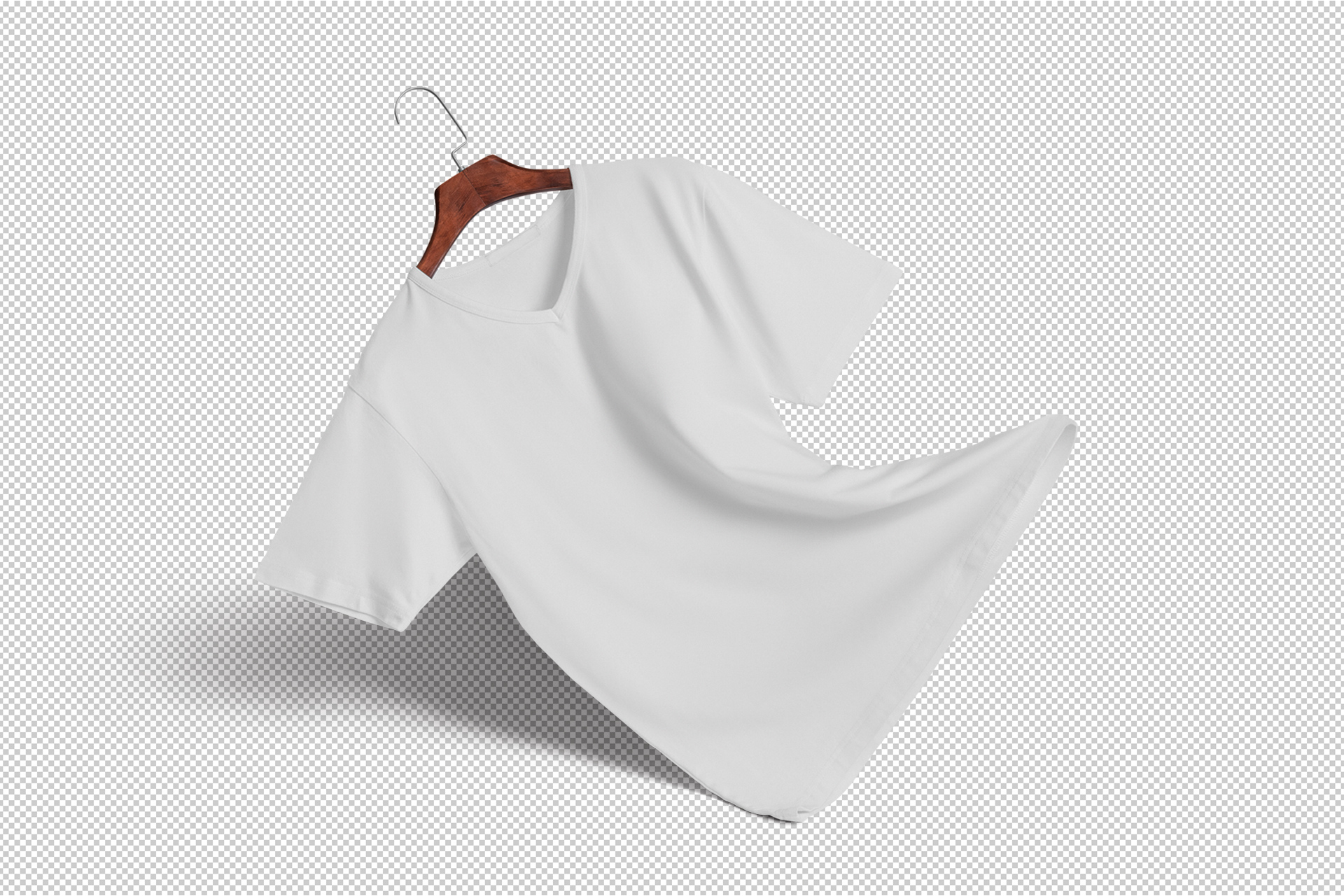 black t-shirt mockup