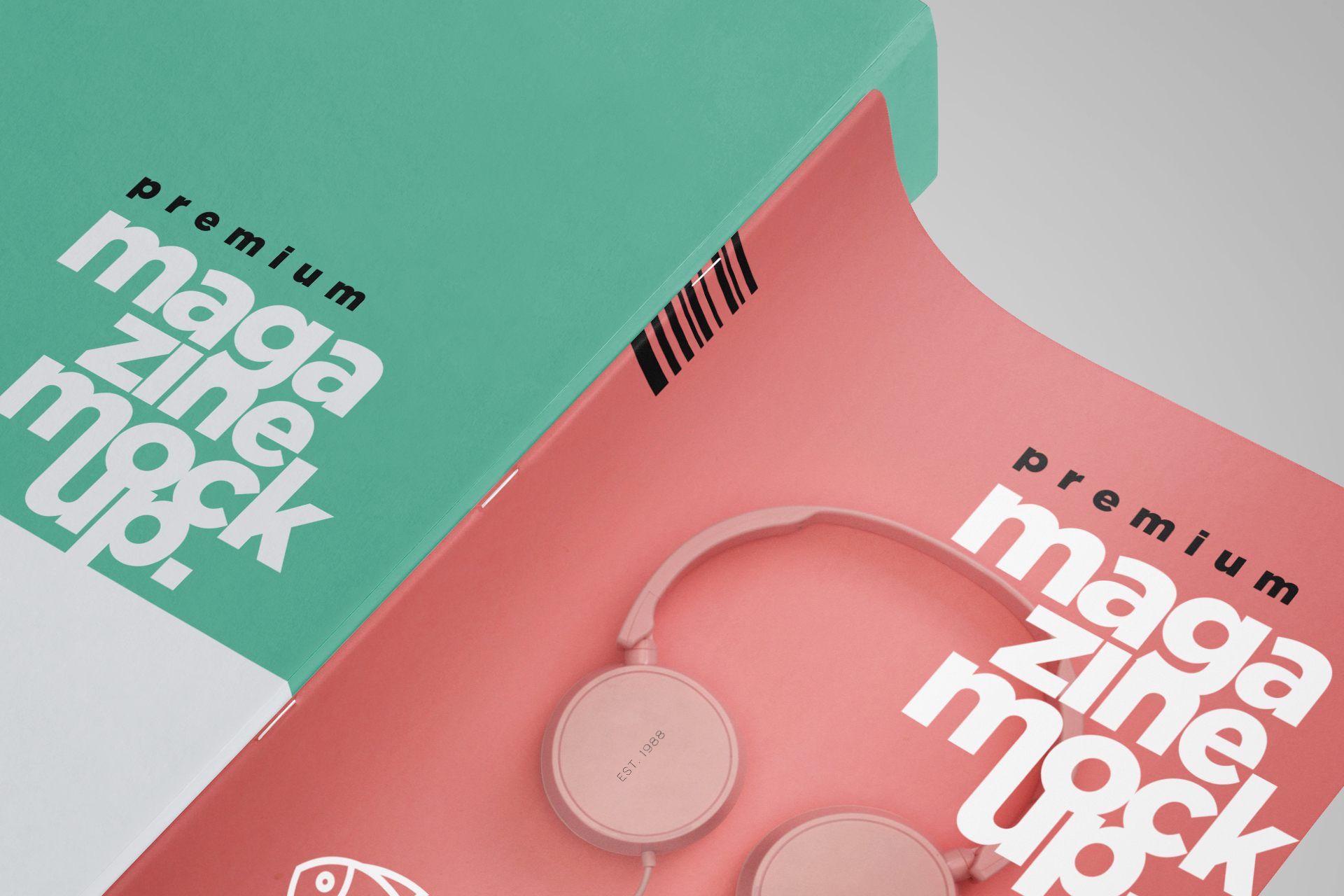 advertising magazine mock-up