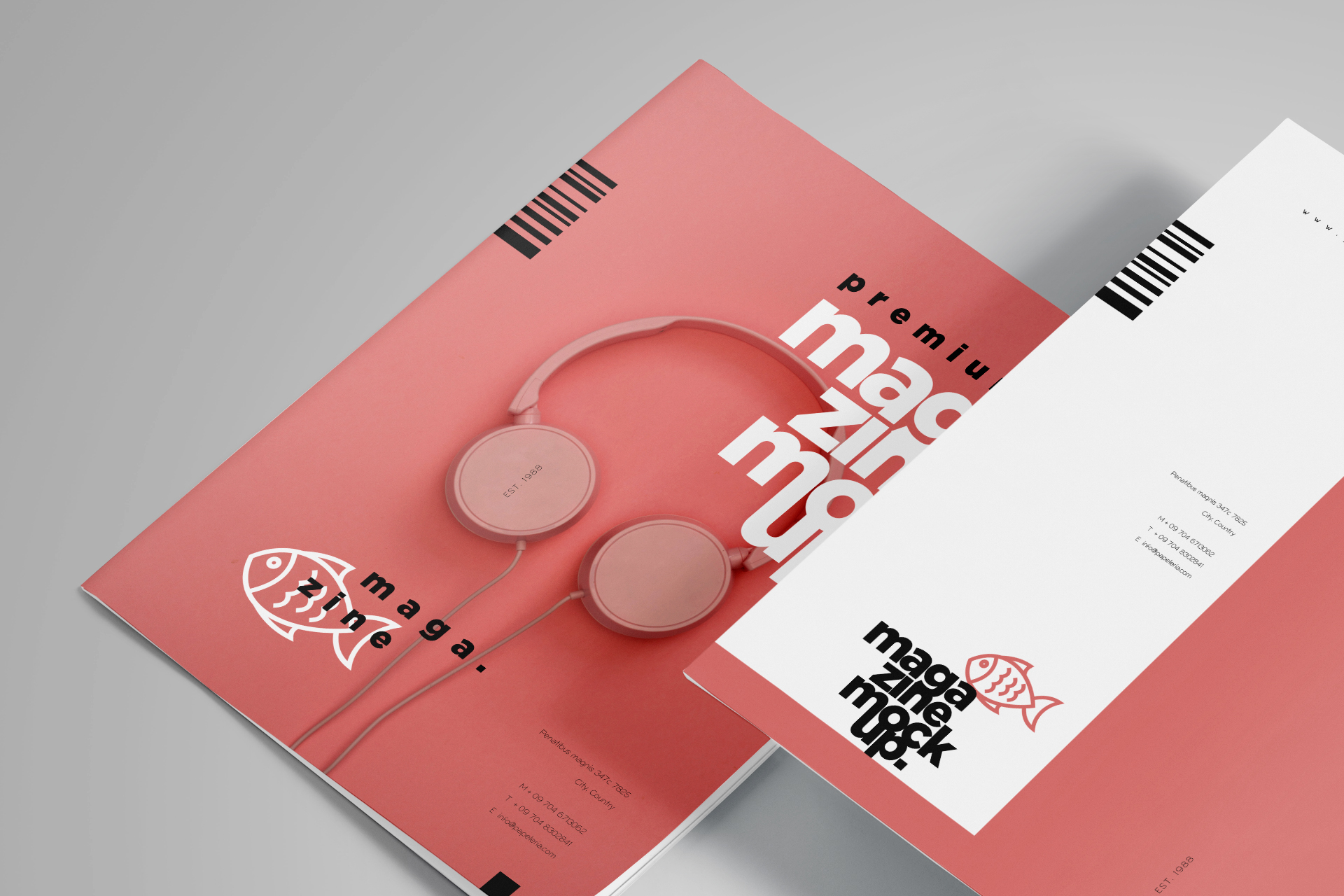 advertising magazine mock-up
