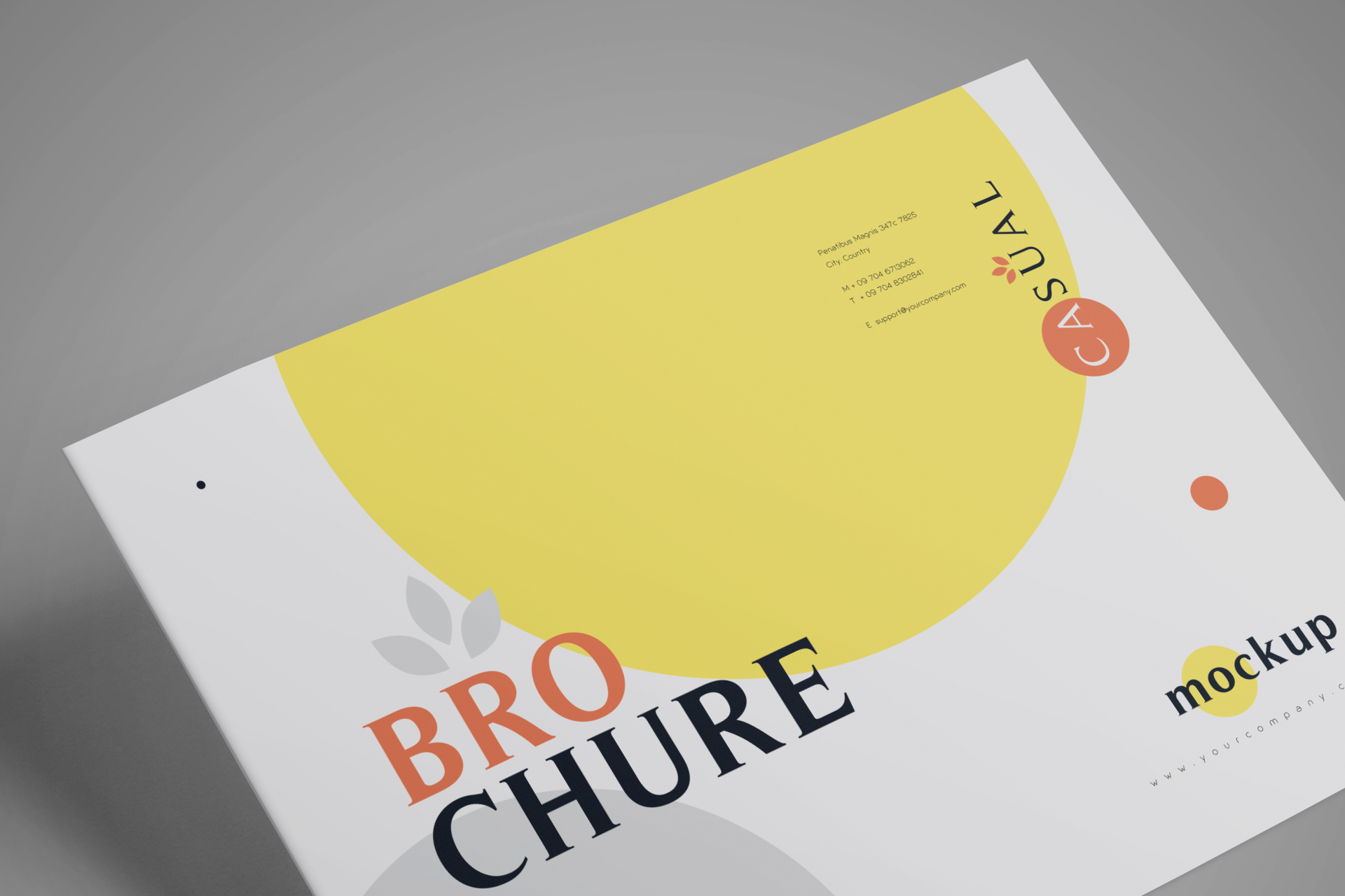 A4 brochure mockup
