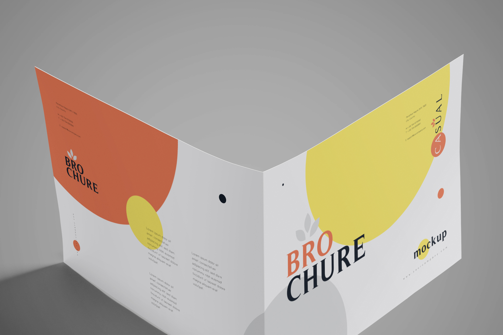 A4 brochure mockup