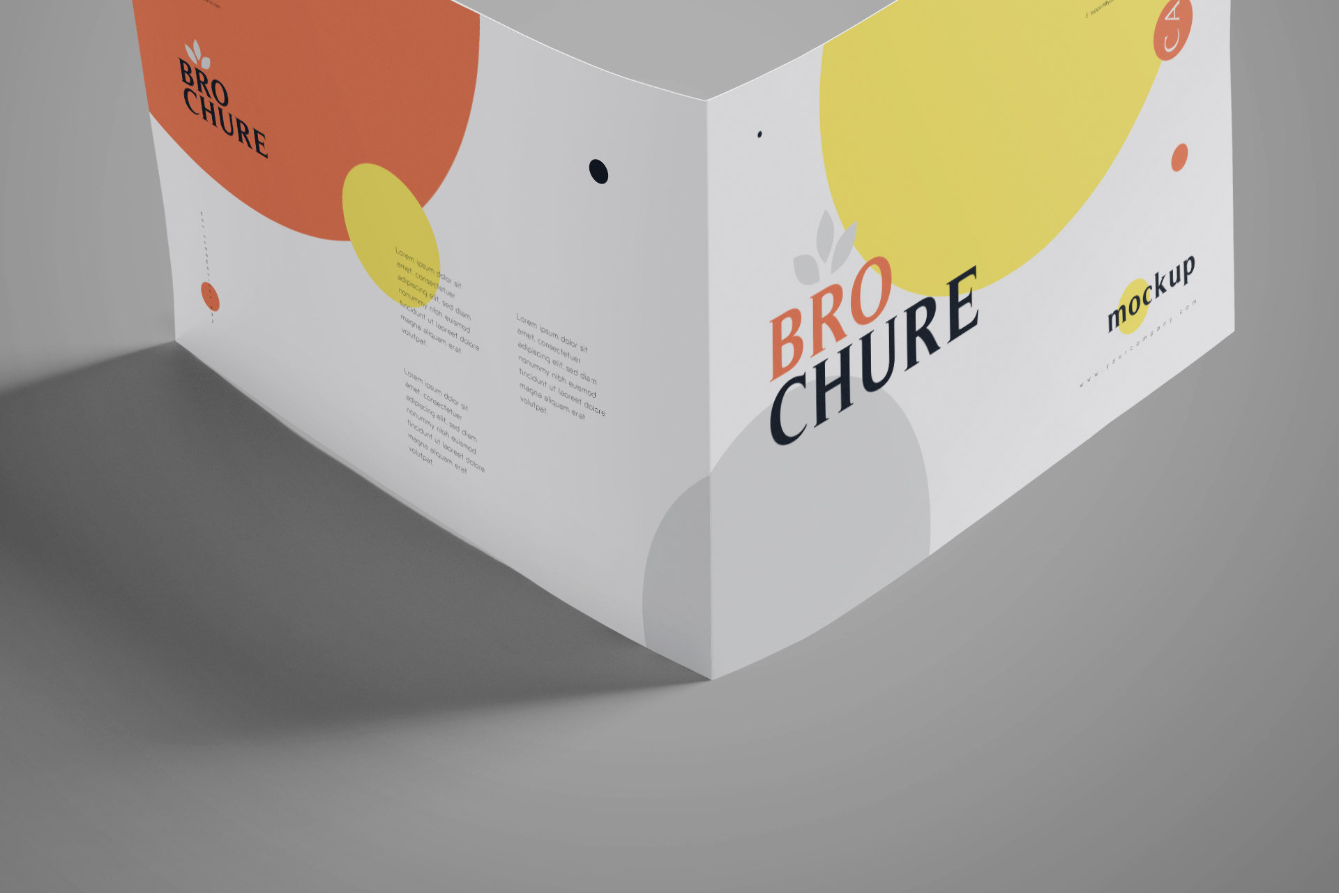 A4 brochure mockup