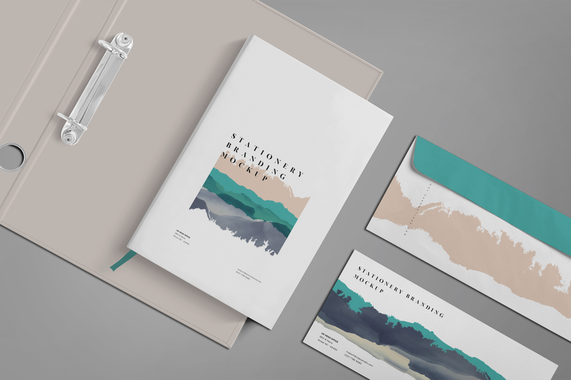 Stylish Corporate Stationery Mockup for Business Presentations