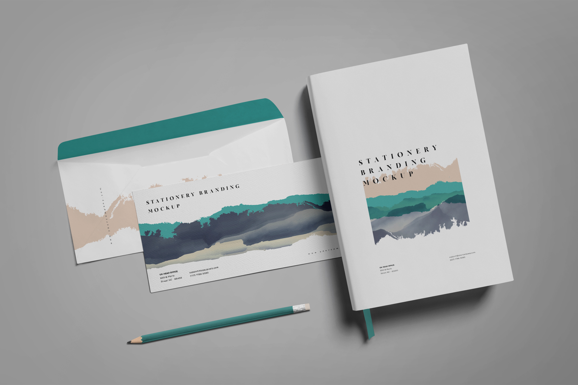 Minimalist Corporate Branding Mockup for Business Identity