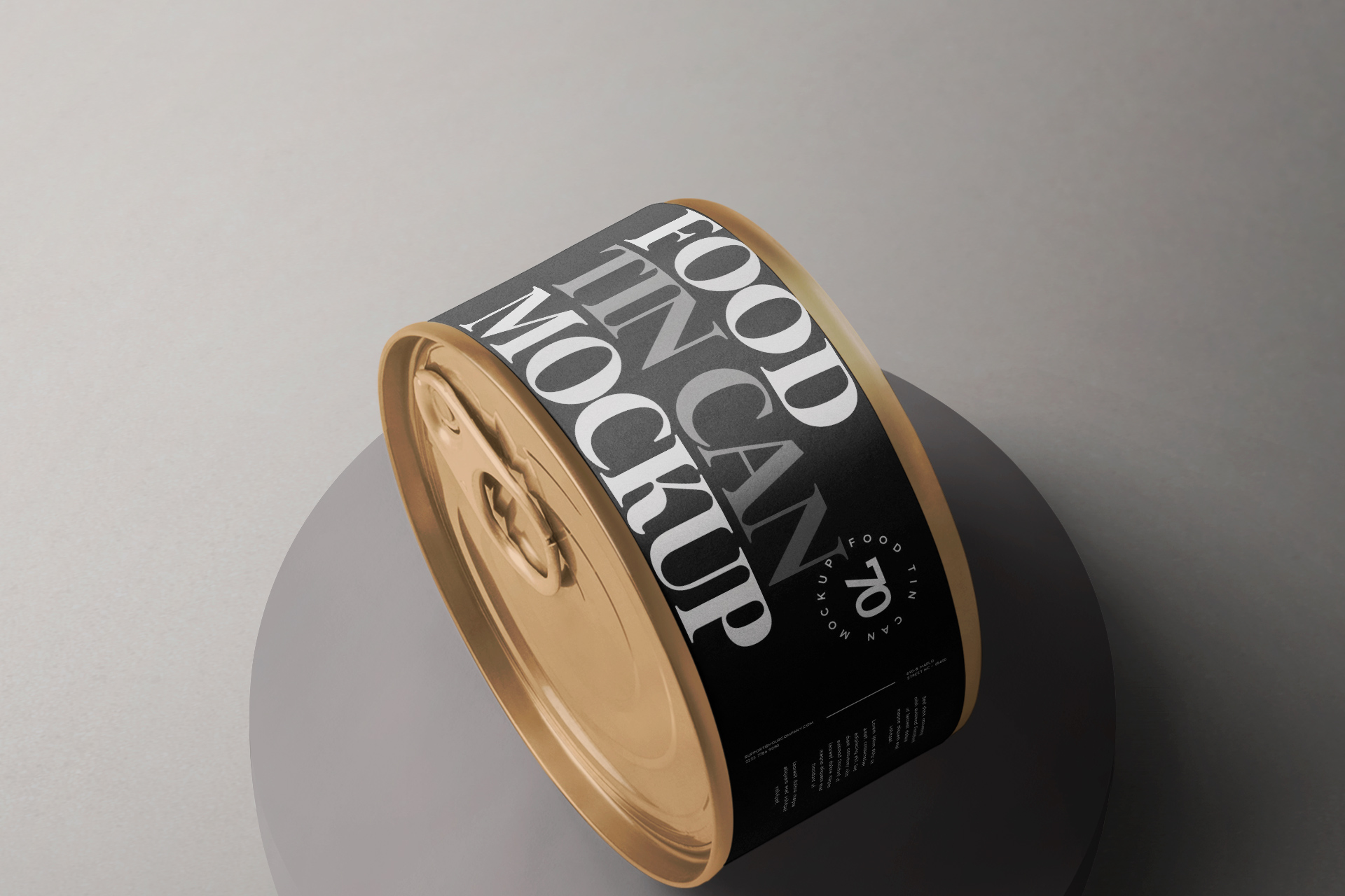 canned food mockup