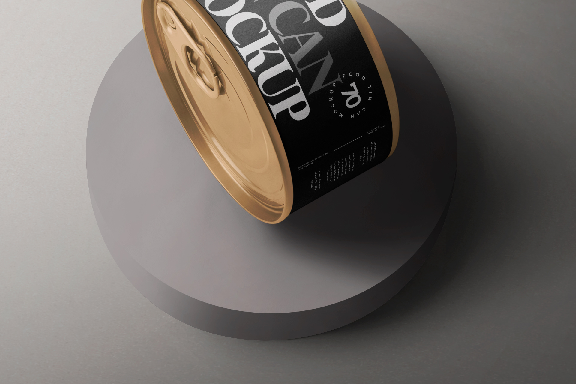 canned food mockup