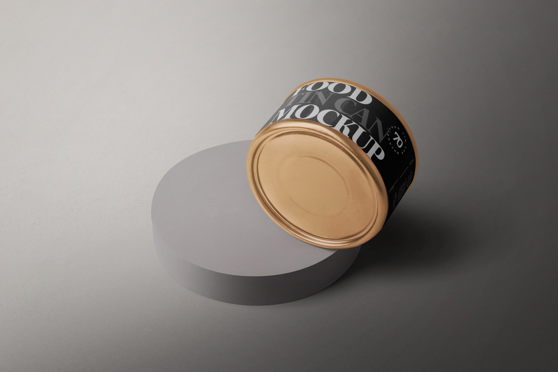 High-Quality Metal Can Packaging Mockup