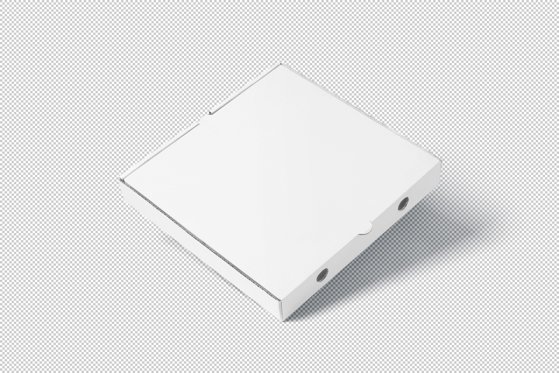 3D pizza box showcase