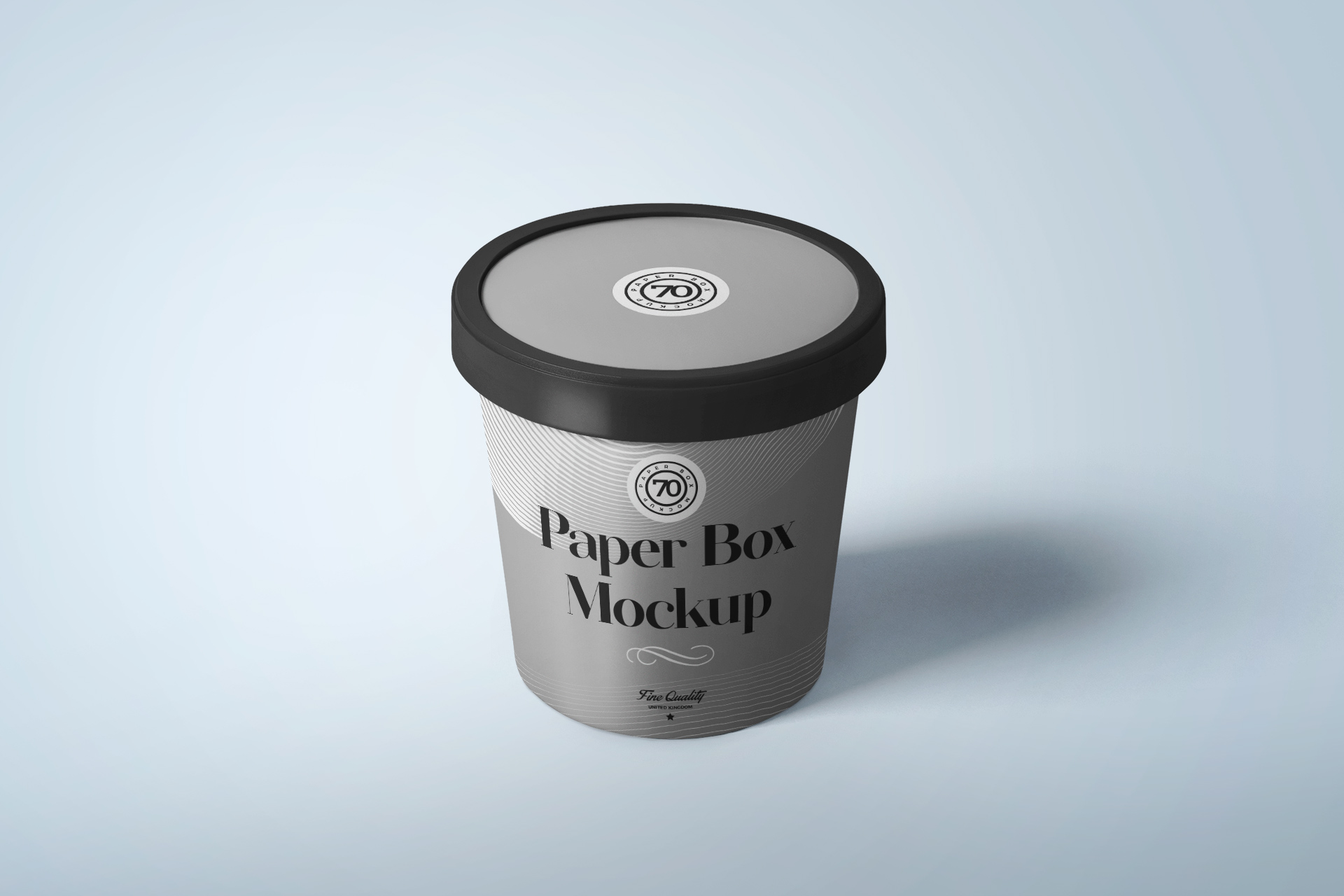 Realistic Paper Box Packaging Mockup