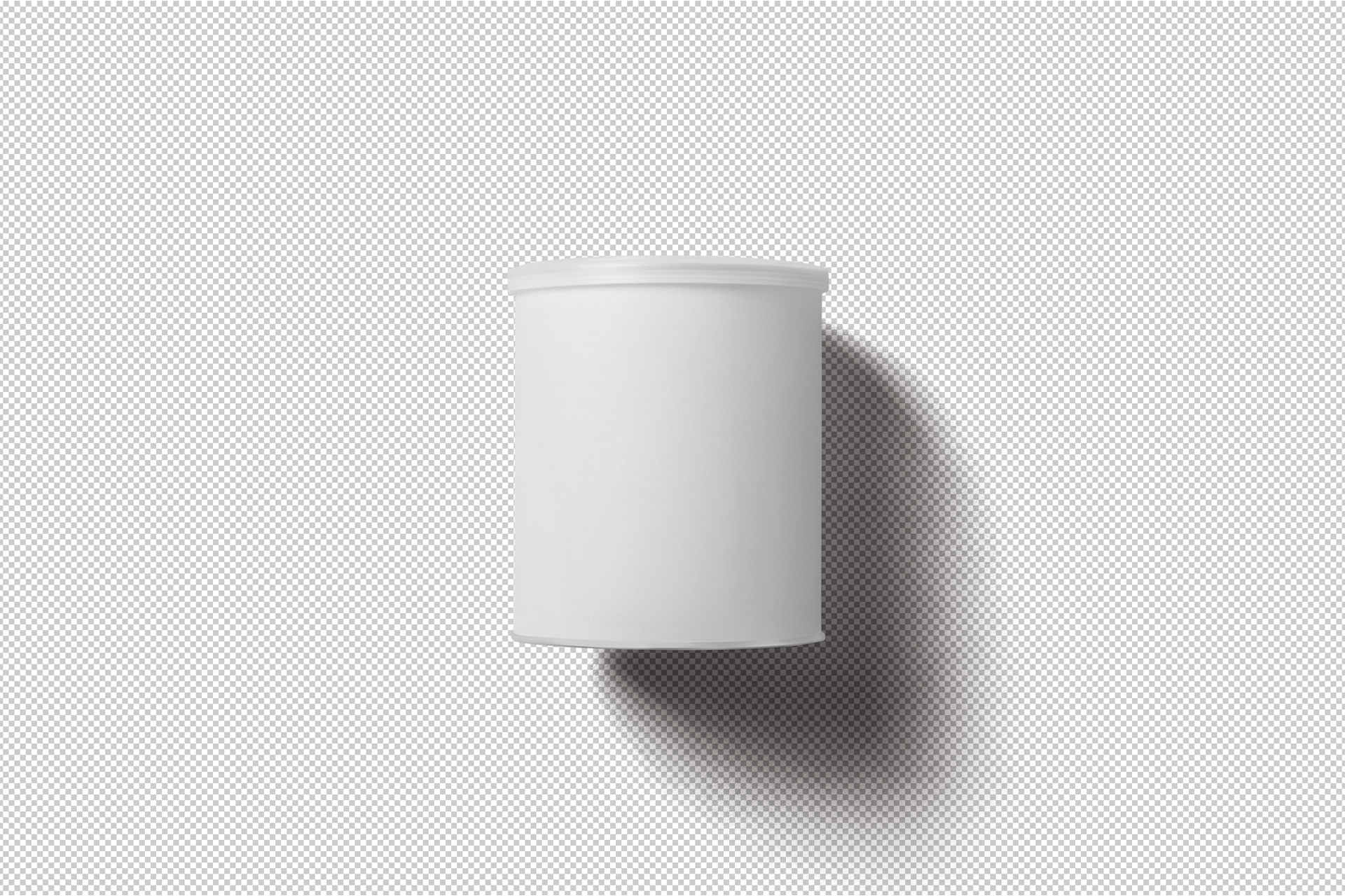 3D tin can mockup