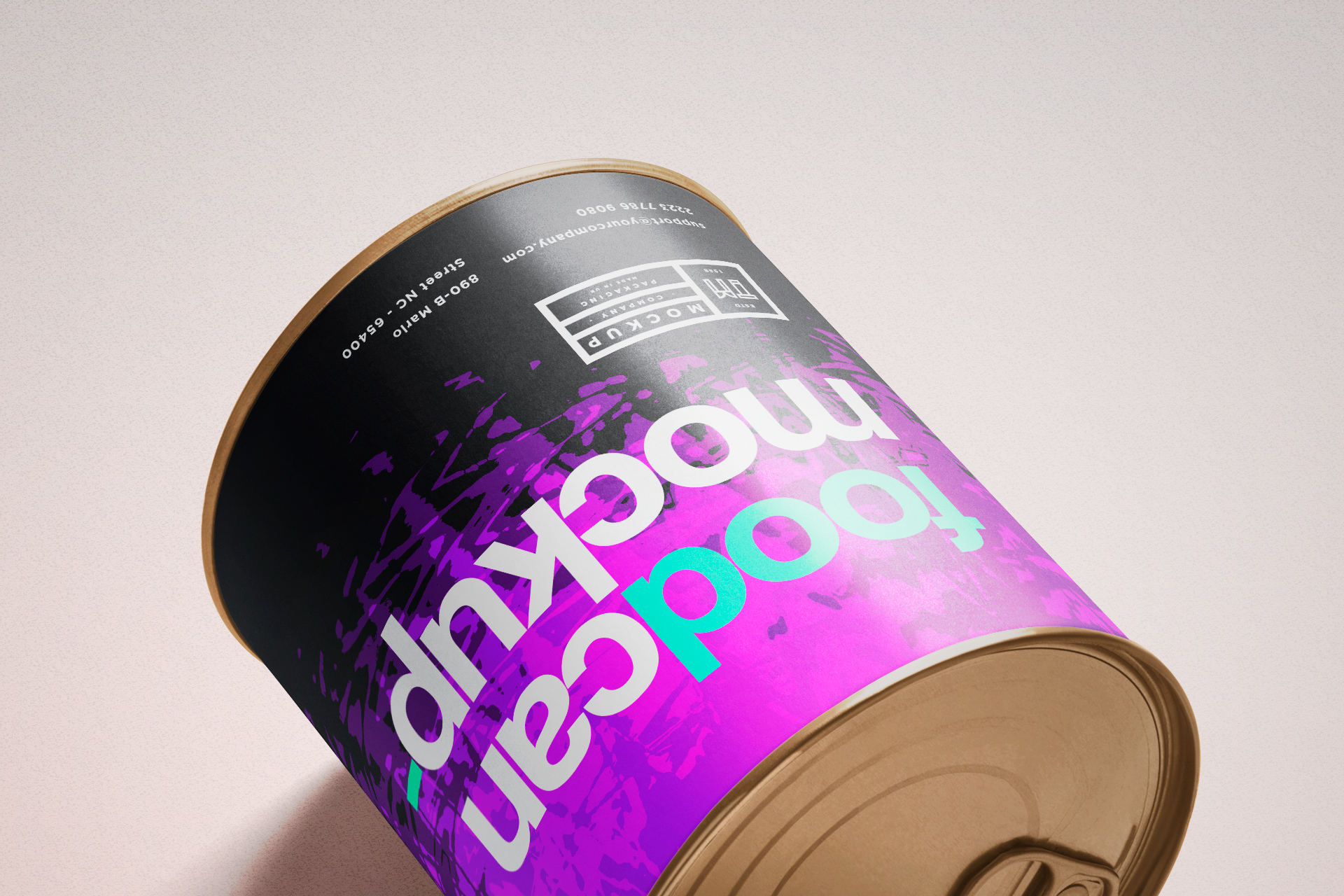 3D tin can template
