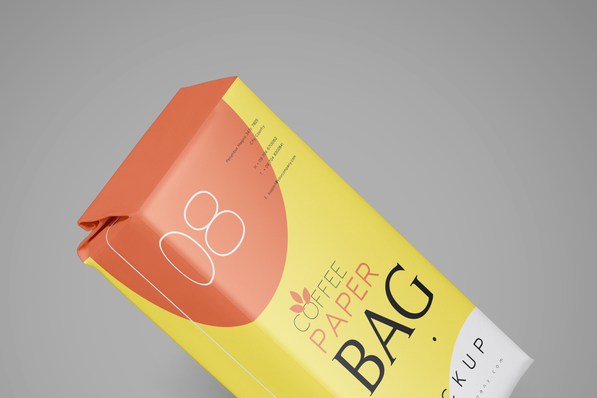 coffee pouch PSD