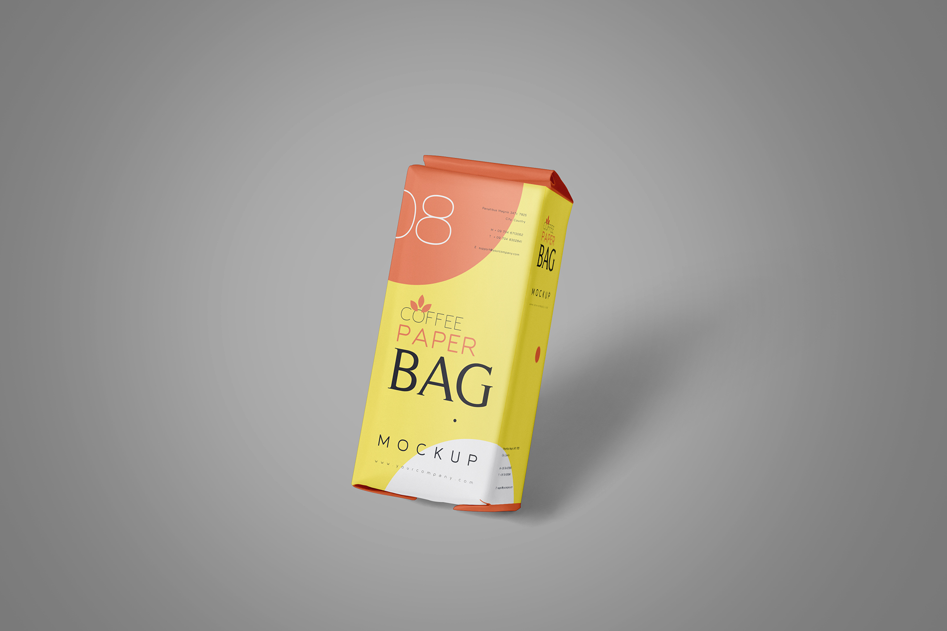 Levitating Coffee Pouch Mockup for Premium Branding