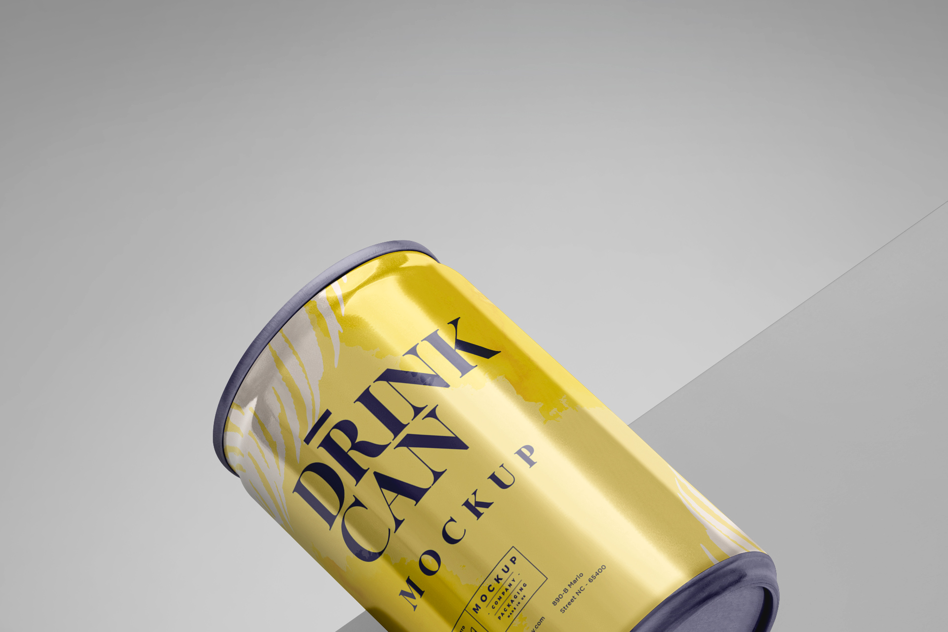beverage can packaging mock-up