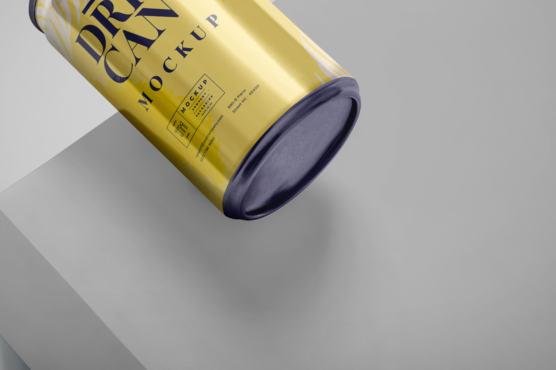 beverage can packaging mock-up
