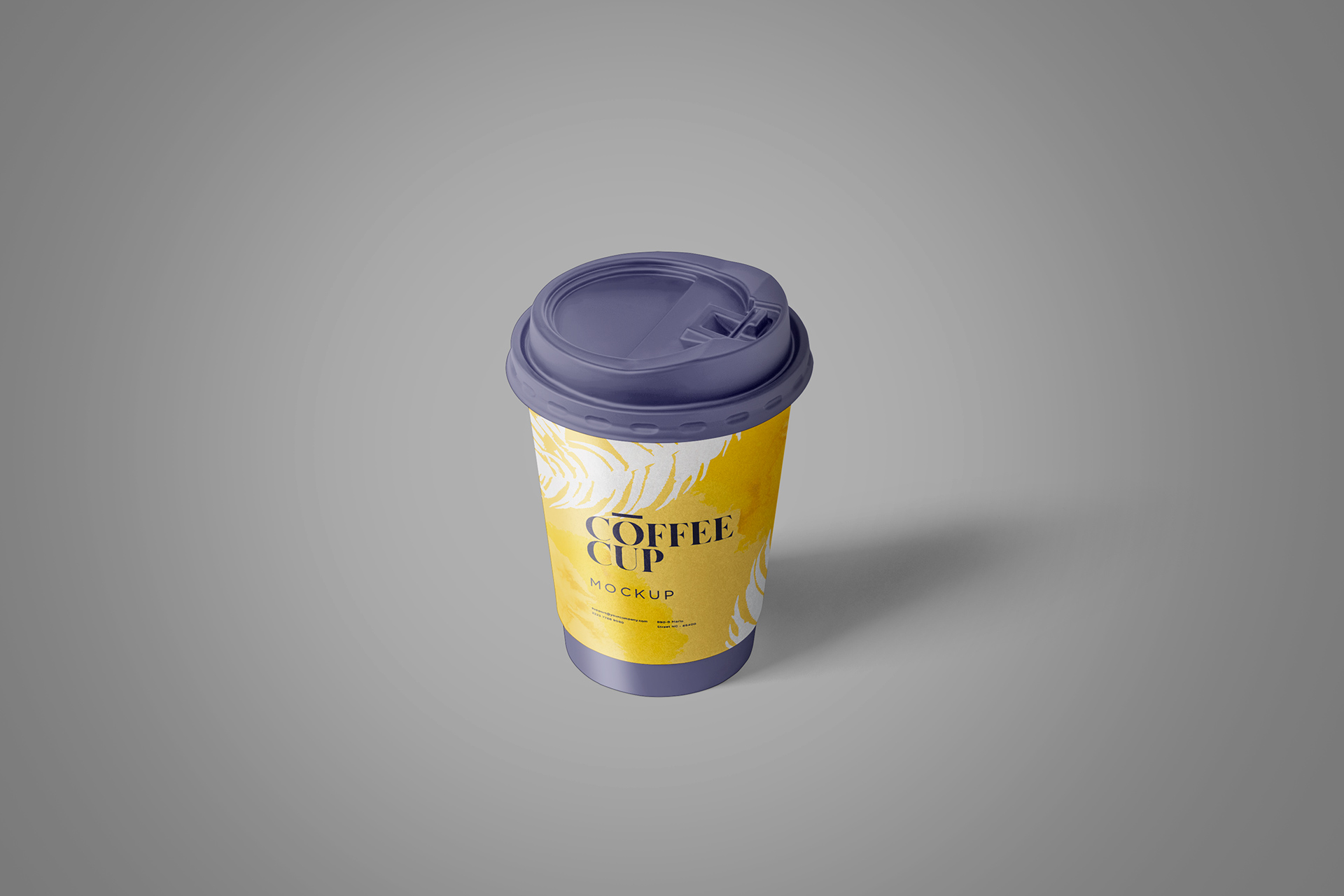 Realistic Coffee Cup Packaging Mock-Up
